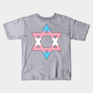 Trans Star of David Kids T-Shirt